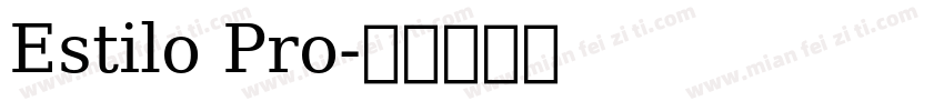 Estilo Pro字体转换